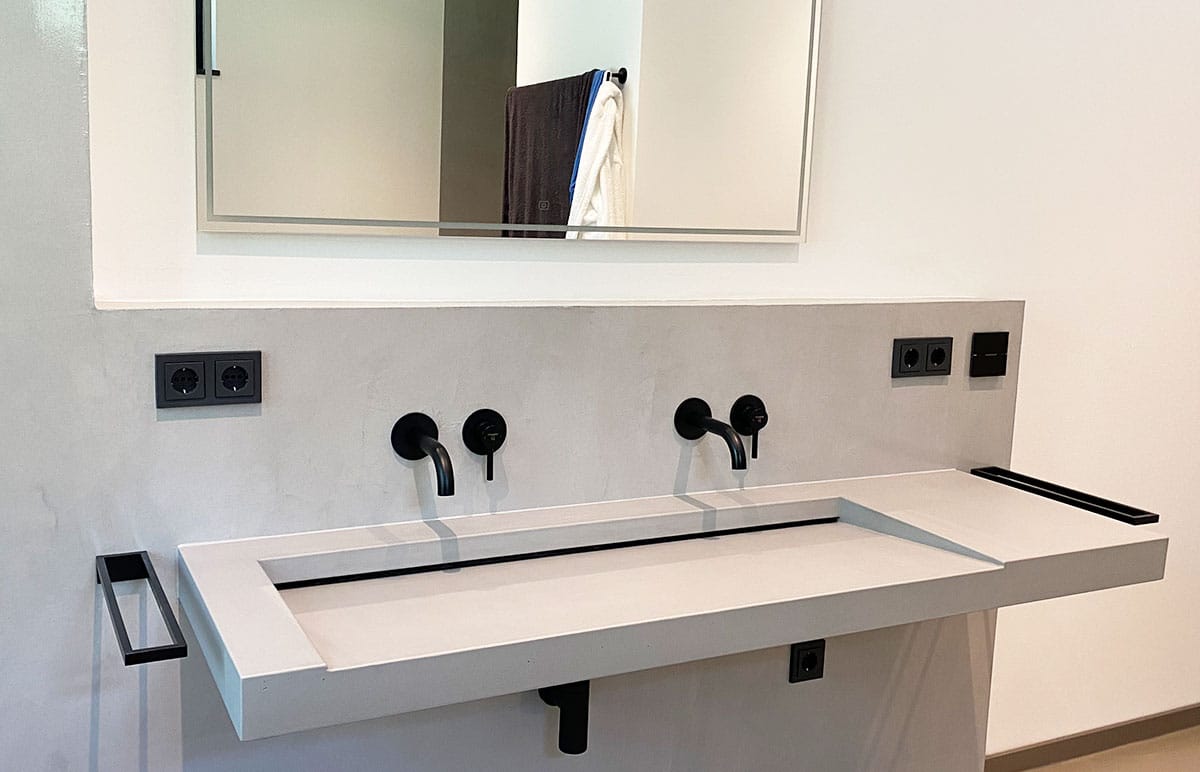 Betonwaschbecken Neubau | Koop-Brinkmann