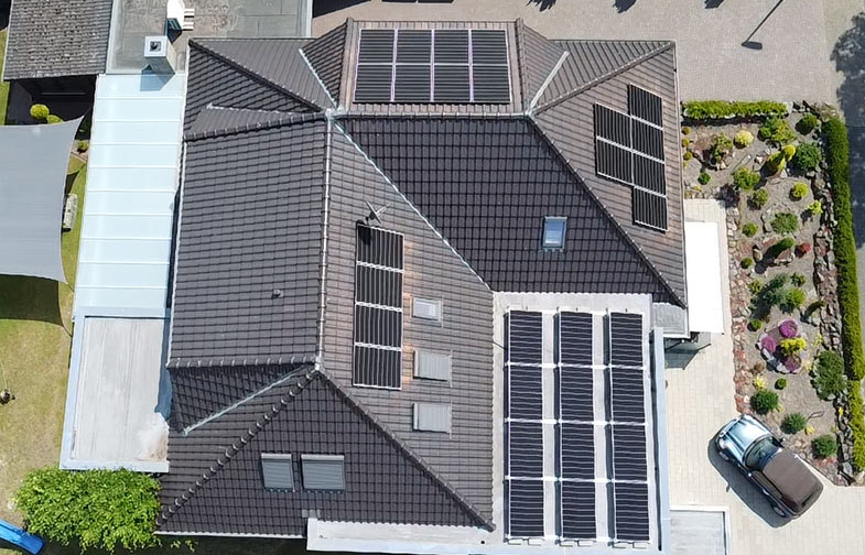 Photovoltaik Drohnenaufnahme